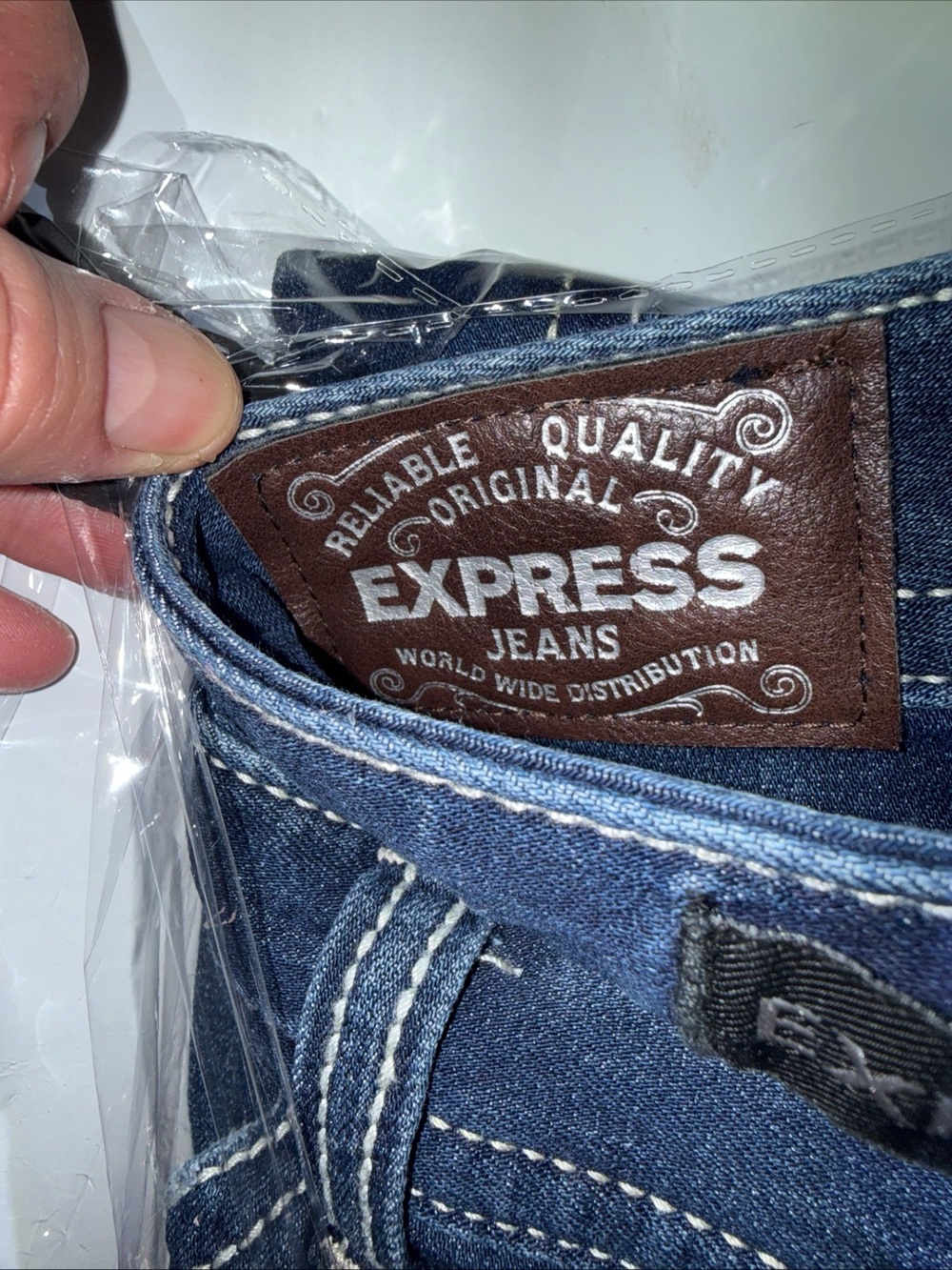 Womens Express Low Rise Jeans Size 12R Blue Jeans Denim - Picture 14 of 16